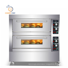 electric 2 deck 2 tray mechanical panel steam function electric oven baking machine baking oven cake electric oven pizza